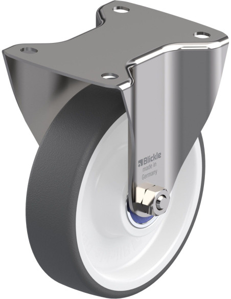 BX-POTH 160XK - Nerūdijantis plieno fiksuotas ratukas