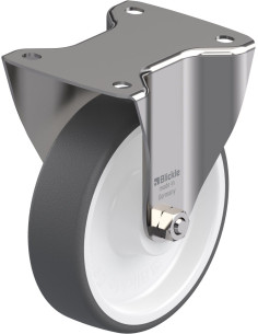 BX-POTH 160XR - Nerūdijantis plieno fiksuotas ratukas