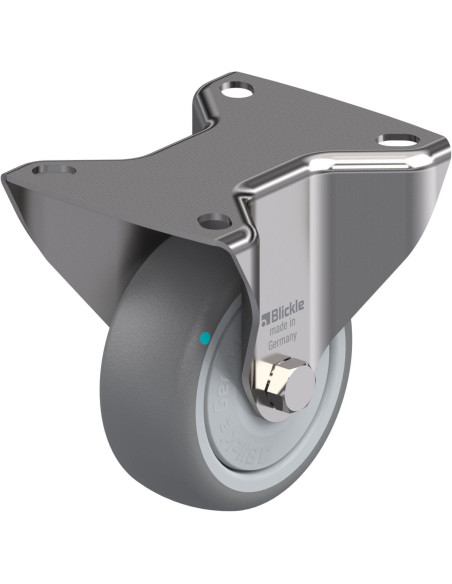 BX-TPA 80KFD fiksuotas ratukas, 80 mm, guma