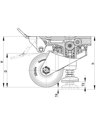 HRLK-PO 100KA kompaktinis išlyginantis ratukas