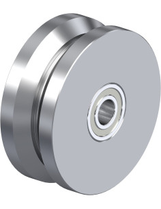 DSPK 101K dvigubas ratas su flanšu, 100 mm
