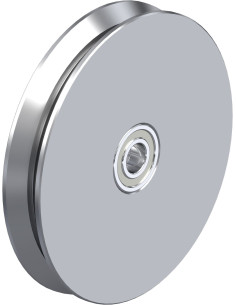 DSPK 200K - Dvigubas metalinis ratukas su flanšu