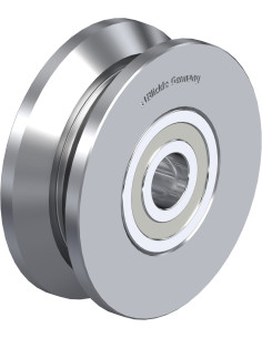 DSPK 50K - Dvigubas metalinis ratukas su flanšu