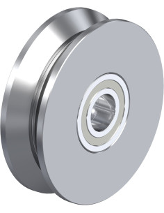 DSPK 75/15K - Dvigubas ratukas su flanšu, 75 mm