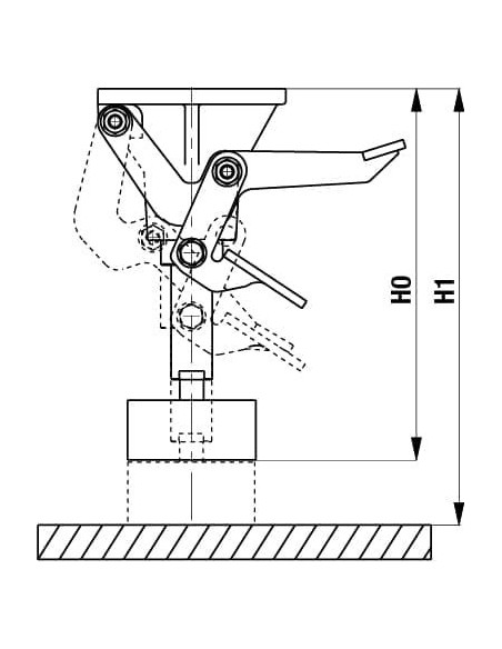 FF 160 vežimėlio užraktas