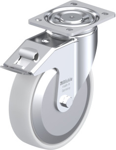 LH-PO 200K-FI-FA sintetinis pasukamas ratukas su stabdžiais