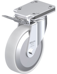 LH-PO 200K-IS-FA pasukamas ratukas su stabdžiais, 200 mm