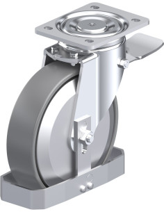 LH-PO 200K-ST-ELS-FA-FS antistatinis ratukas su stabdžiais