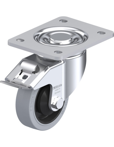 LH-POEV 100K-3-FI-SG pasukamas ratukas su stabdžiais, 100 mm