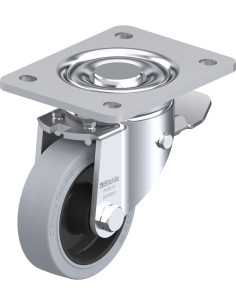 LH-POEV 100R-3-ST-SG pasukamas ratukas su stabdžiais, 100 mm