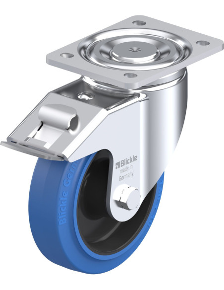 LH-POEV 160R-FI-SB pasukamas ratukas su stabdžiais, 160 mm