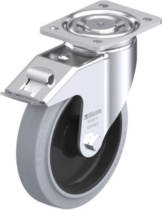 LH-POEV 200R-FI-SG pasukamas ratukas su stabdžiais, 200 mm