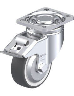 LH-POTH 100G-1-FI-FA poliuretano ratukas su stabdžiais