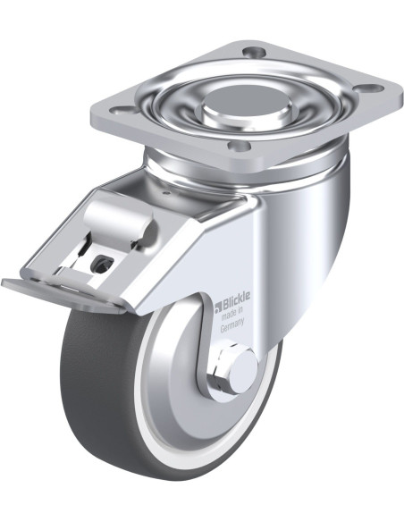 LH-POTH 100G-1-FI-FA poliuretano ratukas su stabdžiais