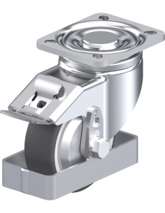 Pasukamas poliuretano ratukas su stabdžiais LH-POTH