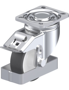 LH-POTH 100G-1-FI-FS poliuretano ratukas su stabdžiais