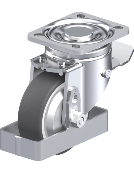 LH-POTH 100G-1-ST-FA-FS poliuretano ratukas su stabdžiais