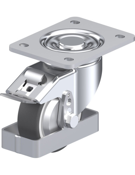 LH-POTH 100G-3-FI-FA-FS poliuretano ratukas su stabdžiais