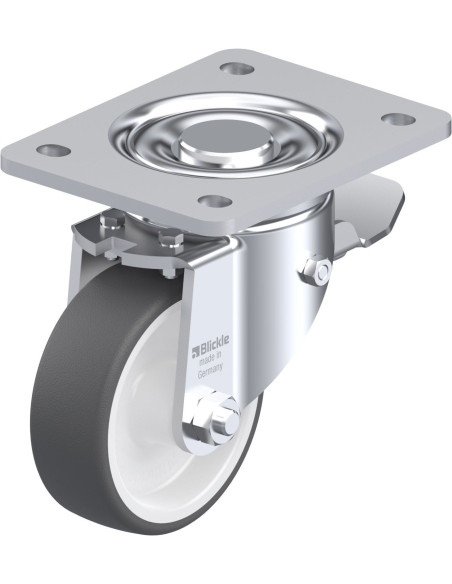 LH-POTH 100G-3-ST poliuretano ratukas su stabdžiais