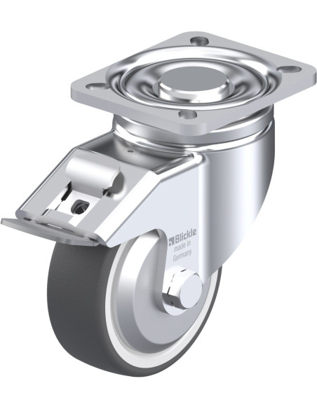 LH-POTH 100K-1-FI-FA poliuretano ratukas su stabdžiais