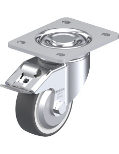 LH-POTH 100K-3-FI-FA poliuretano ratukas su stabdžiais