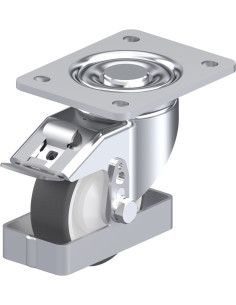 LH-POTH 100K-3-FI-FS poliuretano ratukas su stabdžiais