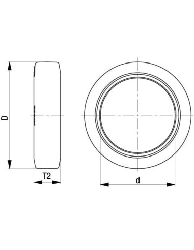 Bandažas BEV 125x50/75-ZDG, 125 mm