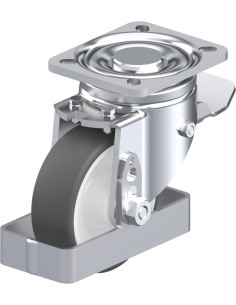 Pasukamas poliuretano ratukas su stabdžiais LH-POTH