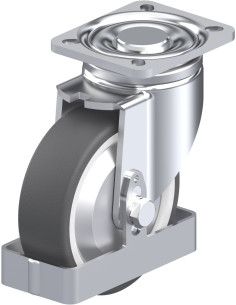 LH-POTH 125G-1-FA-FS poliuretano pasukamas ratukas 125 mm