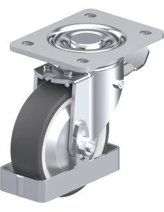 LH-POTH 125G-3-ST-FA-FS poliuretano ratukas su stabdžiais