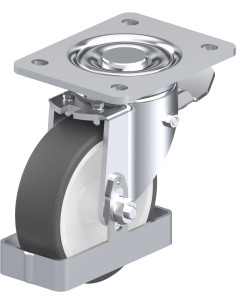 Pasukamas poliuretano ratukas su stabdžiais LH-POTH