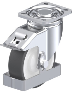 LH-POTH 125K-1-FI-FS poliuretano ratukas su stabdžiais