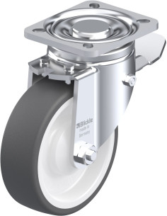 LH-POTH 125K-1-ST poliuretano ratukas su stabdžiais