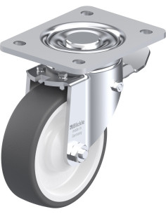 LH-POTH 125K-3-ST poliuretano ratukas su stabdžiais