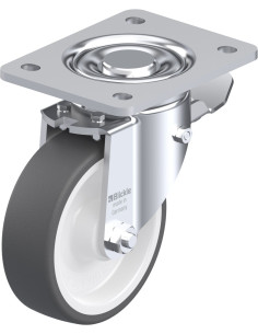 Poliuretano ratukas LH-POTH 125R-3-ST su stabdžiais