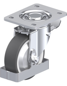 LH-POTH 125R-3-ST-FA-FS poliuretano ratukas su stabdžiais