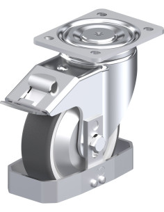 LH-POTH 150G-FI-FA-FS poliuretano ratukas su stabdžiais