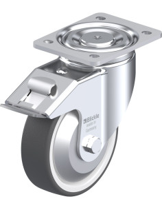 Pasukamas poliuretano ratukas su stabdžiais LH-POTH