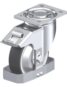 LH-POTH 150K-FI-FA-FS poliuretano ratukas su stabdžiais