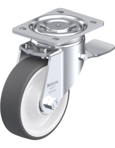 LH-POTH 150K-ST poliuretano pasukamas ratukas su stabdžiais