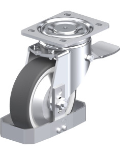 LH-POTH 150K-ST-FA-FS poliuretano ratukas su stabdžiais