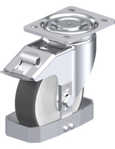 LH-POTH 150R-FI-FS poliuretano ratukas su stabdžiais