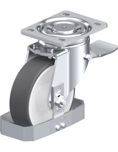 LH-POTH 150R-ST-FS poliuretano ratukas su stabdžiais