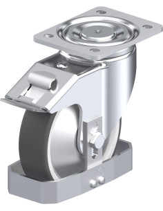 Poliuretano pasukamas ratukas su stabdžiais LH-POTH