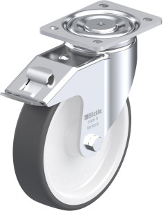 LH-POTH 200G-FI poliuretano ratukas su stabdžiais