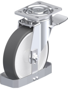 LH-POTH 200G-ST-FS poliuretano ratukas su stabdžiais