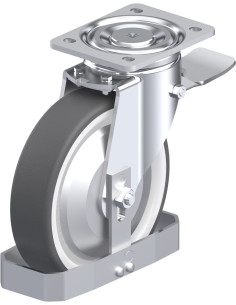 Poliuretano ratukas LH-POTH 200K-ST-FA-FS su stabdžiais