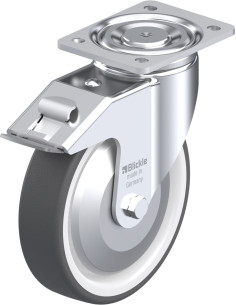 Poliuretano ratukas LH-POTH 200R-FI-FA su stabdžiais