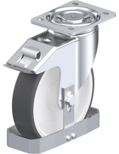 LH-POTH 200R-FI-FS poliuretano ratukas su stabdžiais