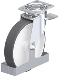 LH-POTH 250G-ST-FS poliuretano pasukamas ratukas su